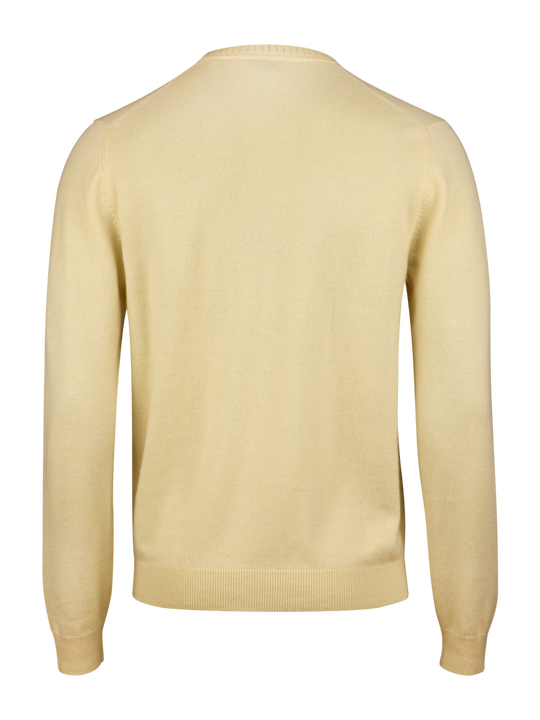 Stenströms Light yellow Cashmere Crew Neck