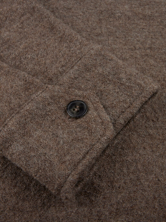 Stenströms Light brown Felted Wool Overshirt