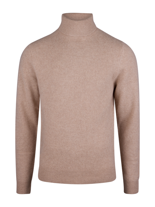 Stenströms Beige Yak/Merino Wool Roll Neck