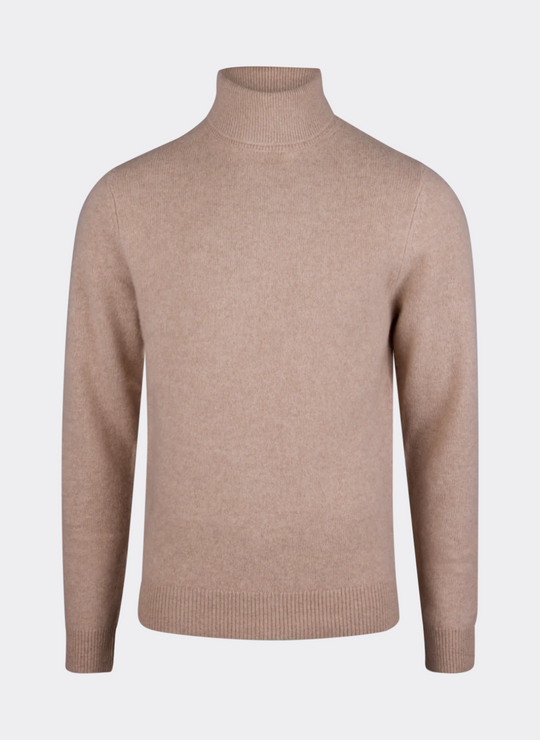 Stenströms Beige Yak/Merino Wool Roll Neck