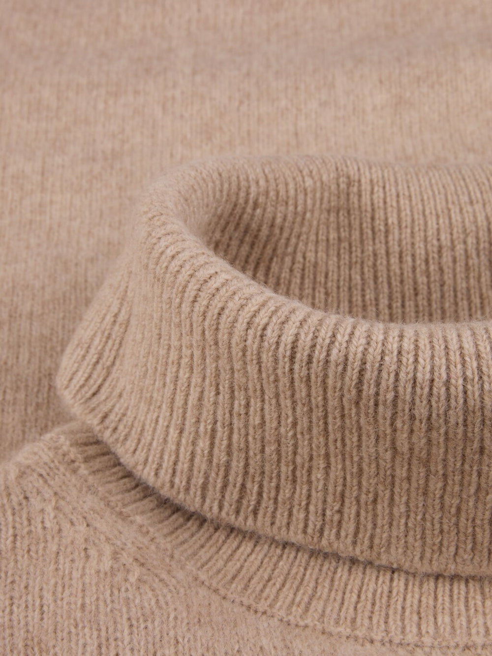 Stenströms Beige Yak/Merino Wool Roll Neck