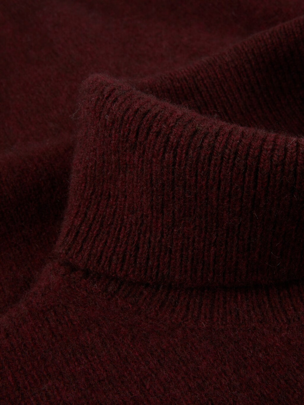 Stenströms Dark Red Yak/Merino Wool Roll Neck