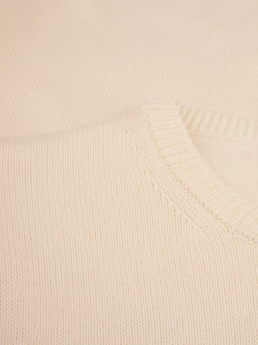 Stenströms Off White Crew Neck Sweater