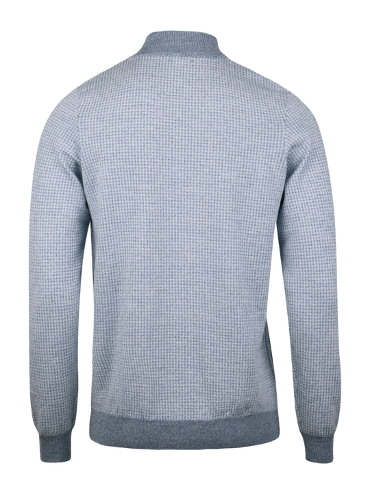 Stenströms Light blue Merino Wool Half Zip