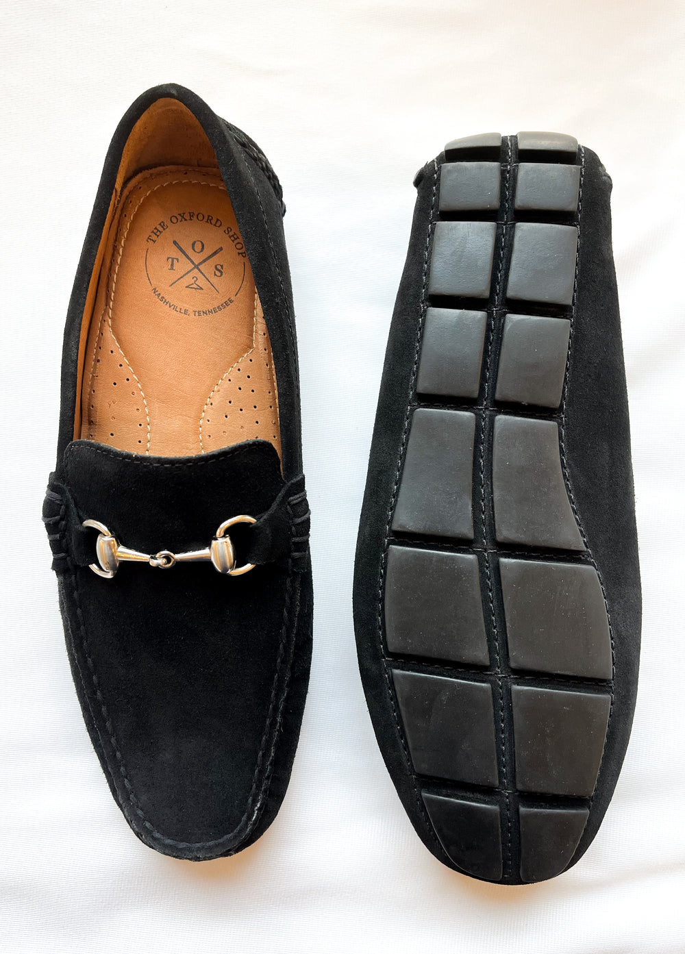 The Oxford Shop Eric Driver In Black Suede