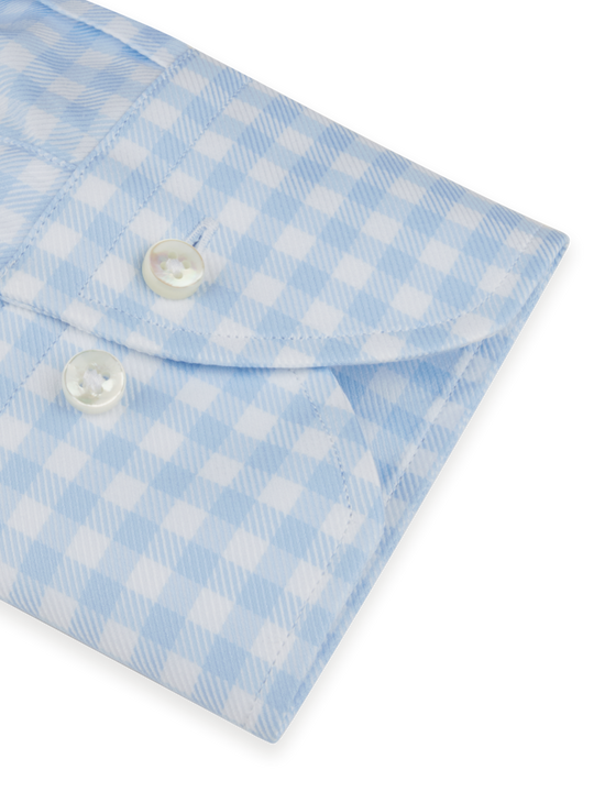 Stenströms Light Blue Gingham Shirt