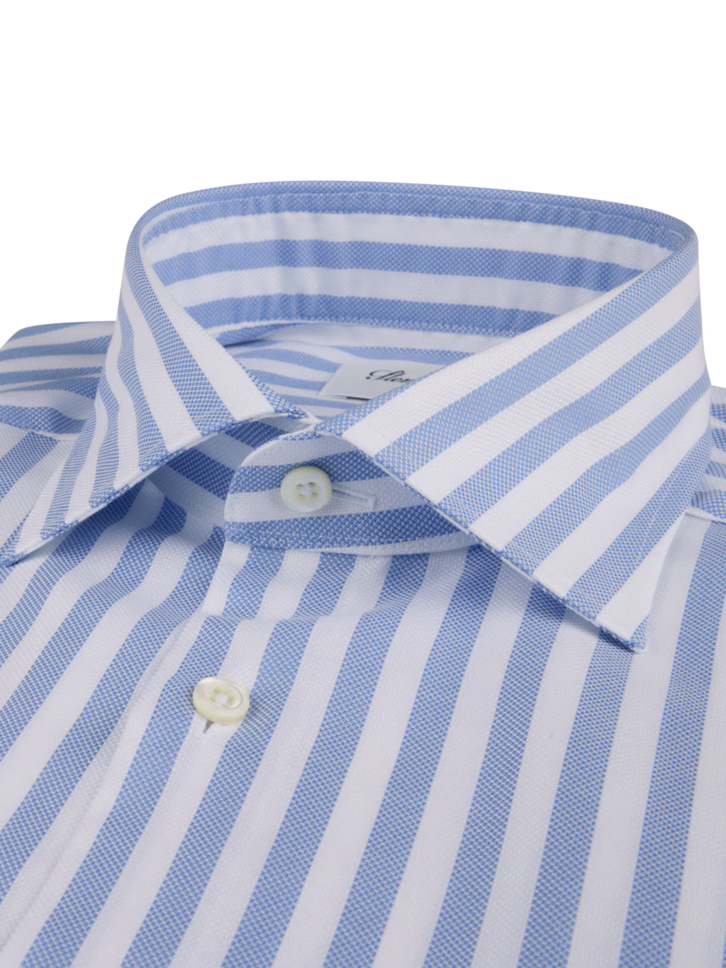 Stenströms Light Blue Striped Twill Shirt