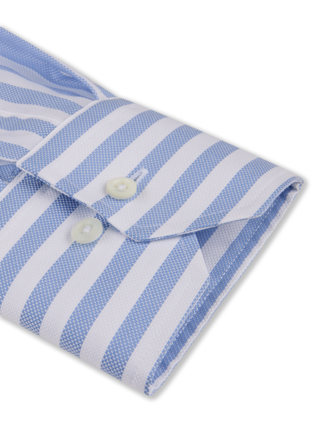 Stenströms Light Blue Striped Twill Shirt