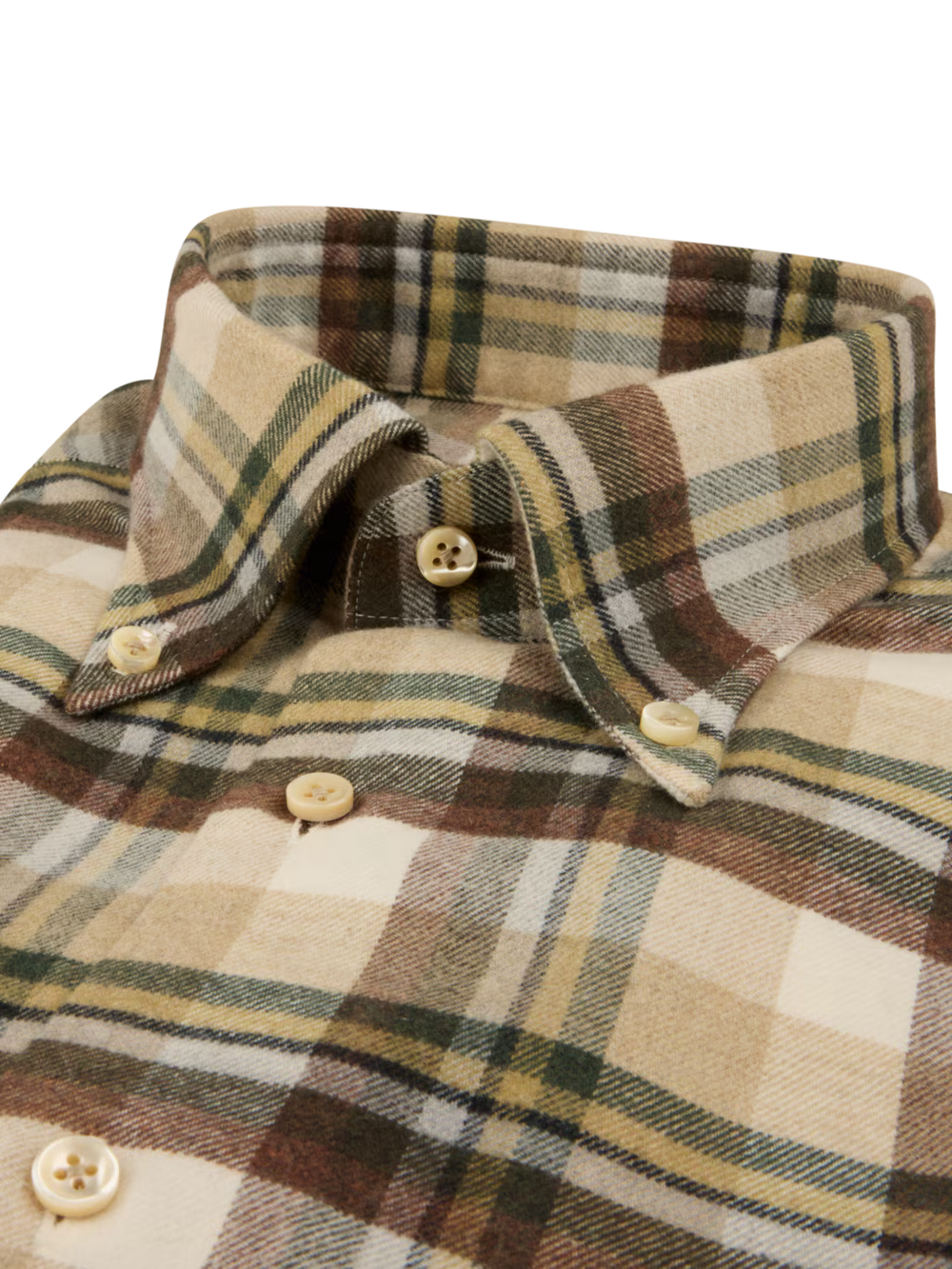 Stenströms Green Checked Flannel Shirt