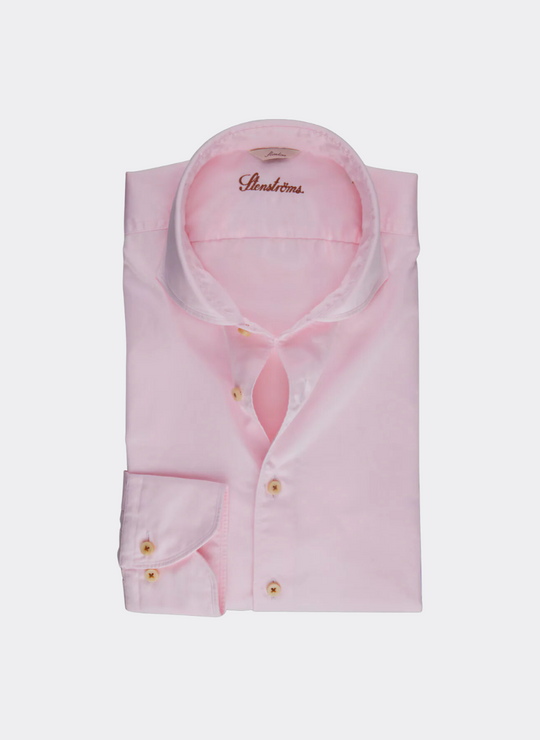 Stenströms Casual Dark pink Twill Shirt