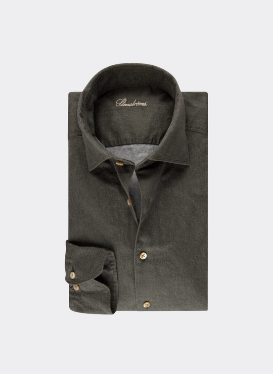 Stenströms Brown Oxford Shirt