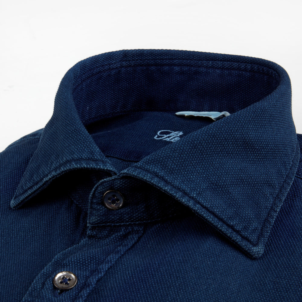 Stenströms Denim Pique Weave Shirt