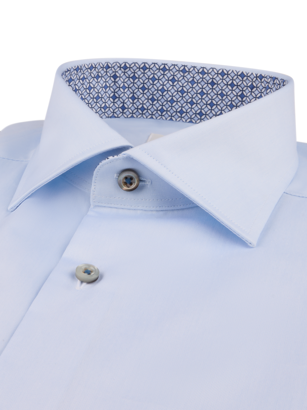 Stenströms Light blue Contrast Twill Shirt