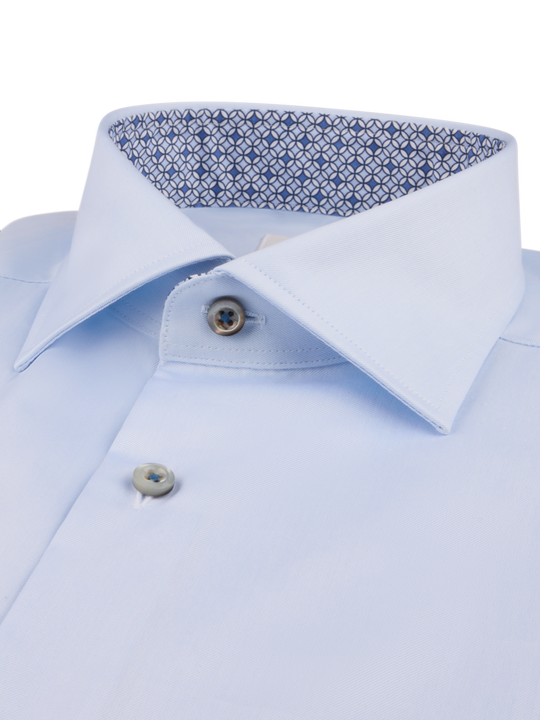 Stenströms Light blue Contrast Twill Shirt