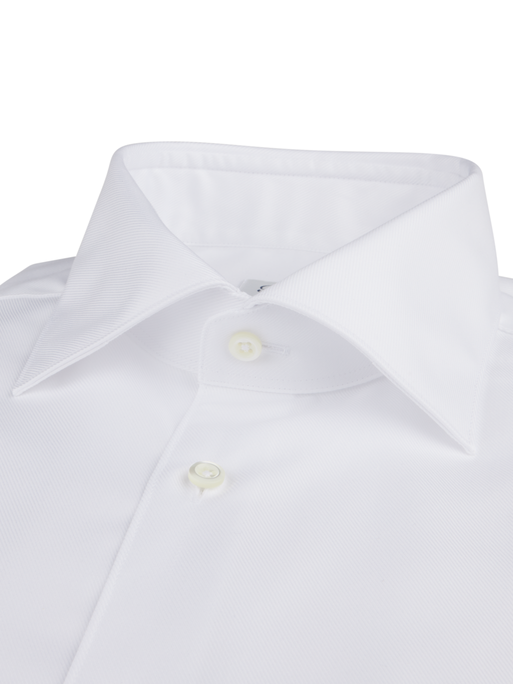 Stenströms White Textured Twill Shirt