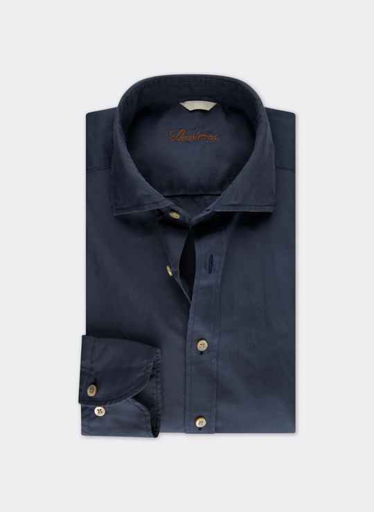 Stenströms Navy Twill Shirt