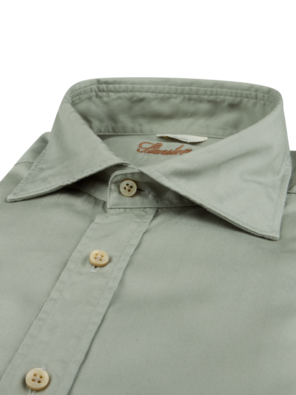 Stenströms Light Green Twill Shirt