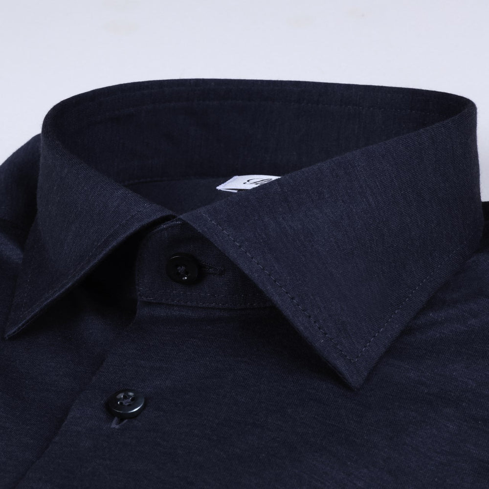 Stenströms Casual Jersey Navy Shirt