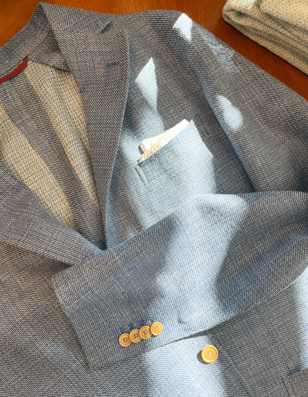 Luciano Barbera Blue Soft Jacket