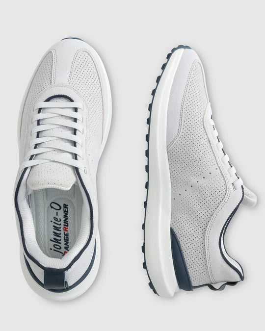 Johnnie-O Suede Range Runner Sneaker in Gray