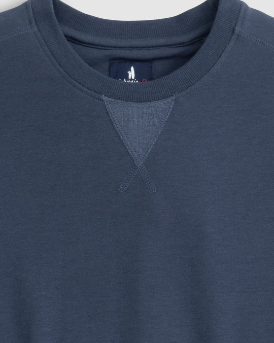 Johnnie-O Corbet French Terry Crewneck Sweatshirt in Navy