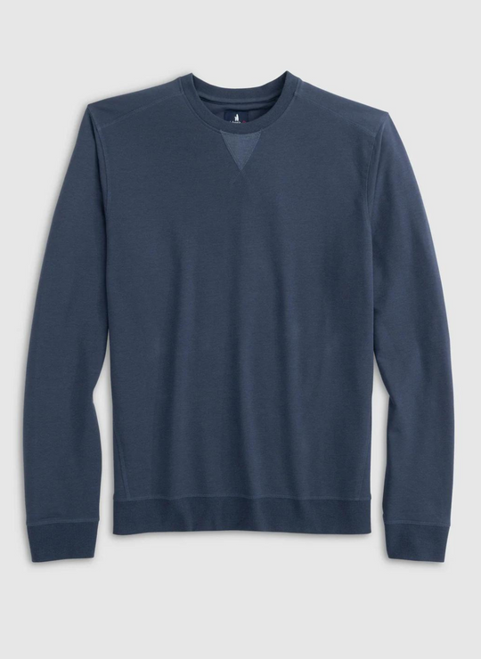 Johnnie-O Corbet French Terry Crewneck Sweatshirt in Navy