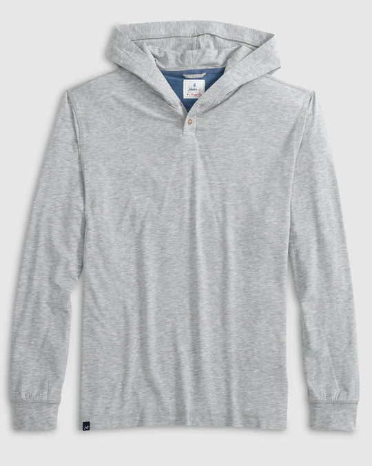 Johnnie-O Woodley Cotton T-Shirt Hoodie In Seal