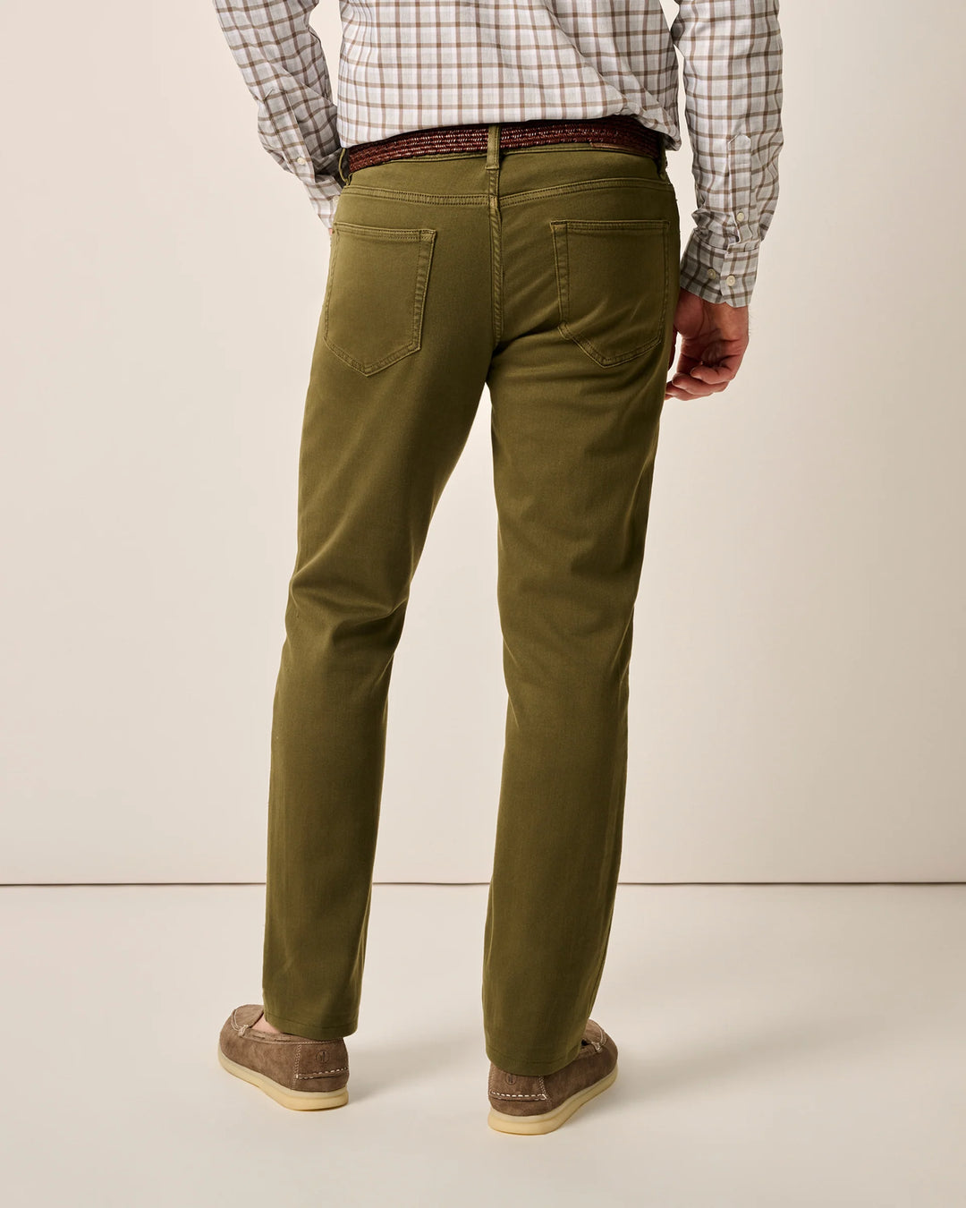 Johnnie-O Newport 5-Pocket Cotton Pant In Forest