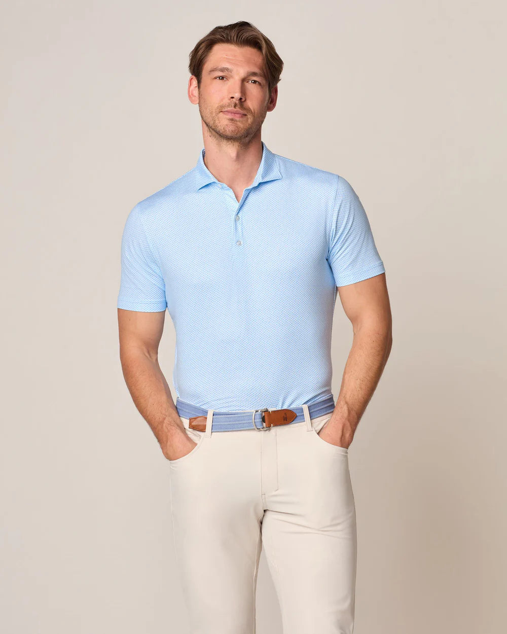 Johnnie-O Julian Featherweight Performance Polo in Malibu