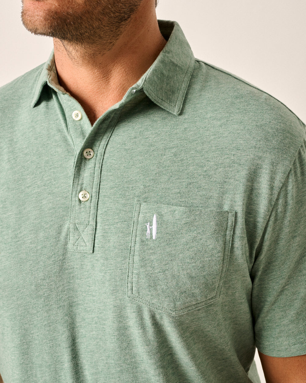 Johnnie-O Original 4-Button Polo - Heathered 2.0 In Caper