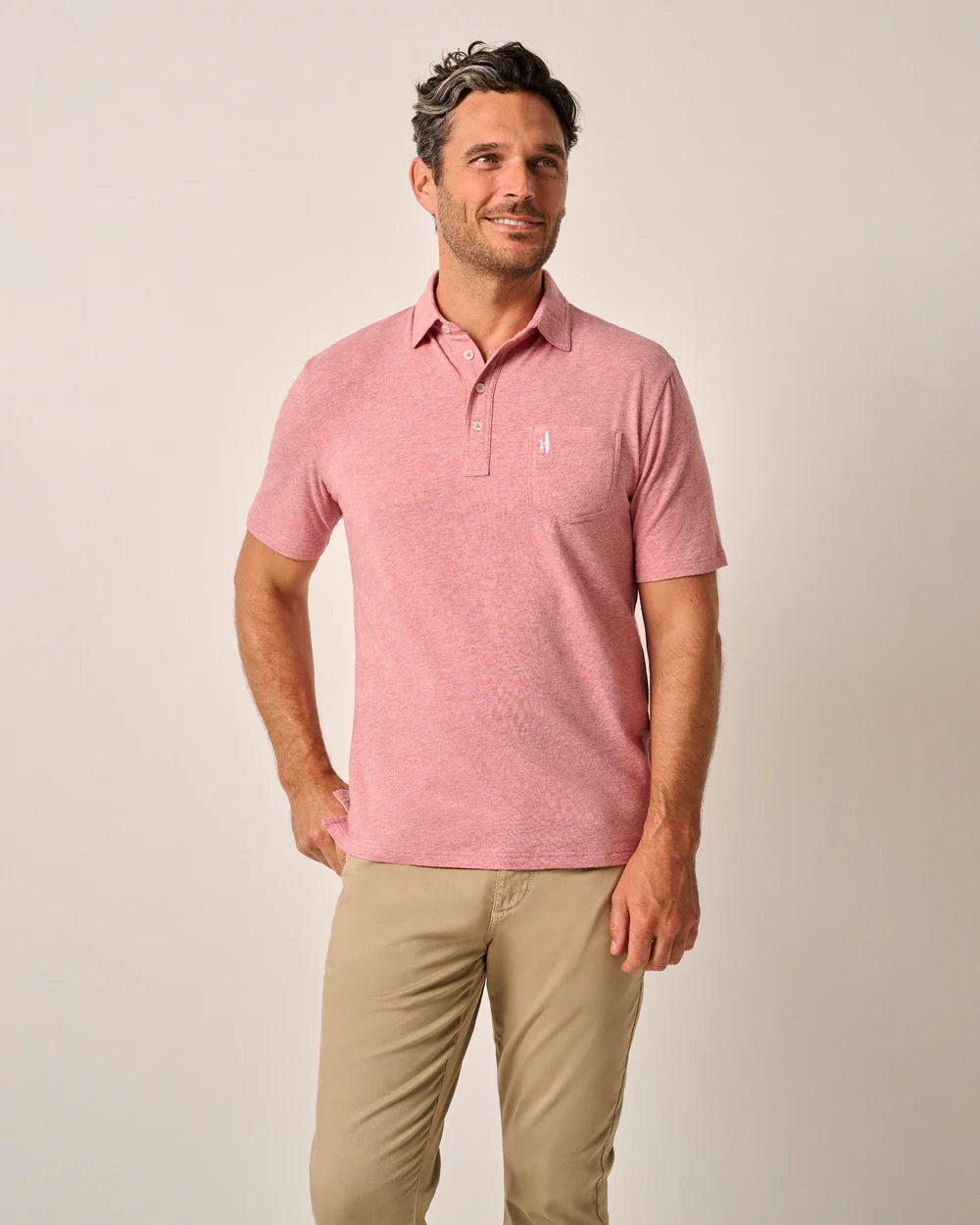 Johnnie-O Original 4-Button Polo - Heathered 2.0 In Samba