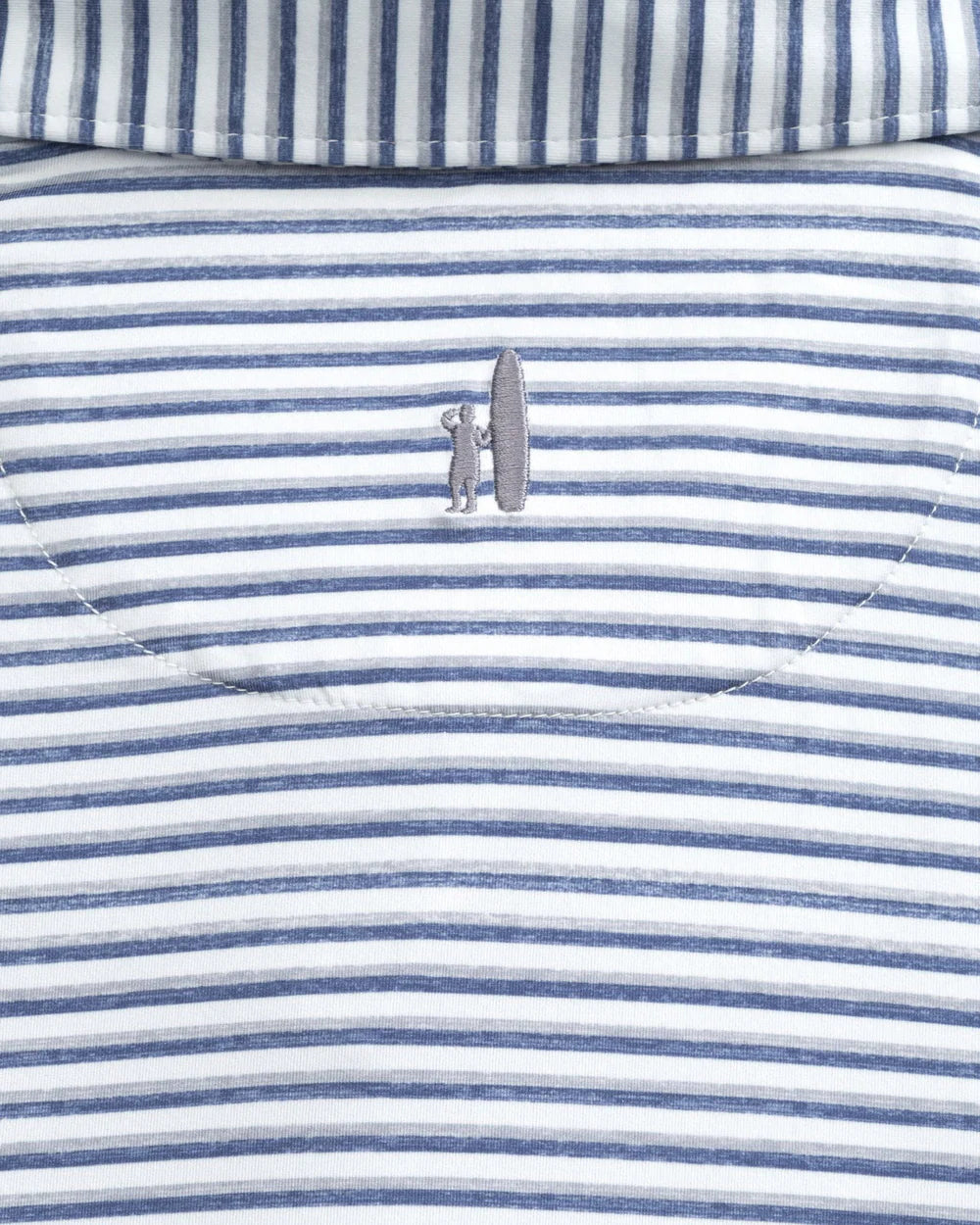 Johnnie-O Featherweight Performance Polo - Warwick Stripe In Seal