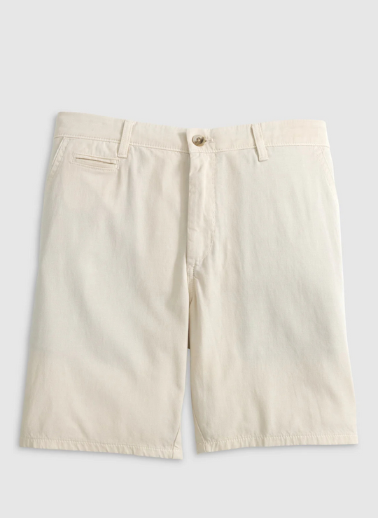 Johnnie-O Nassau Cotton Blend Shorts In Stone