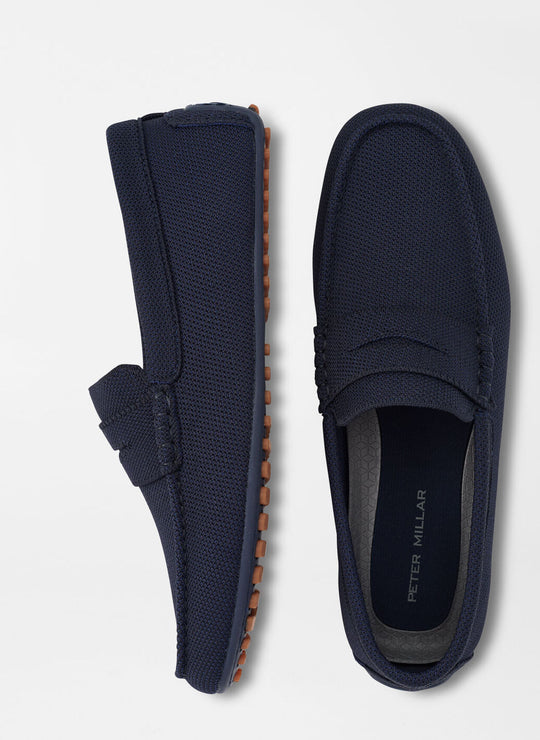 Peter Millar Cruise Knit Driver In Navy