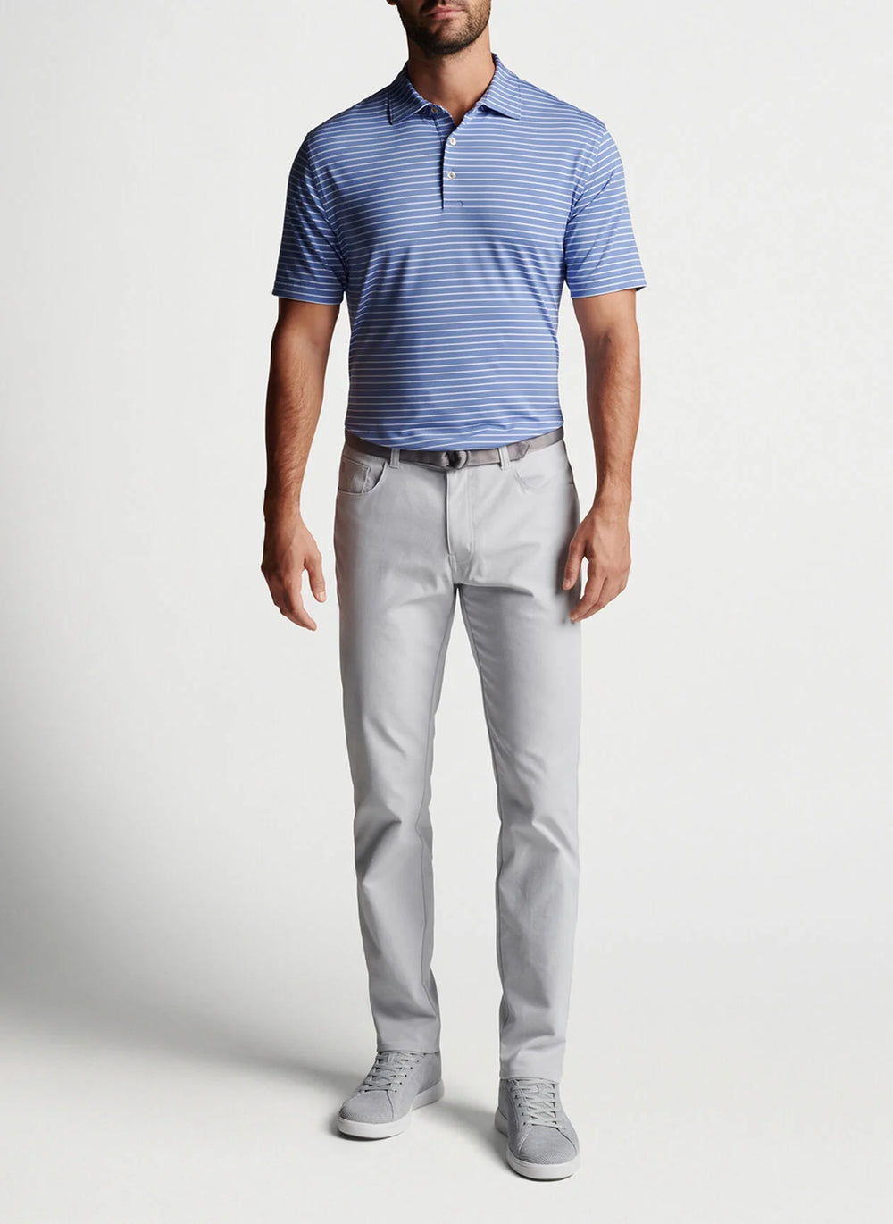 Peter Millar eb66 Performance Five-Pocket Pant In British Grey