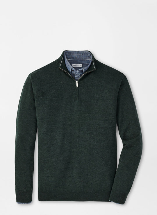 Peter Millar Autumn Crest Quarter-Zip In Balsam