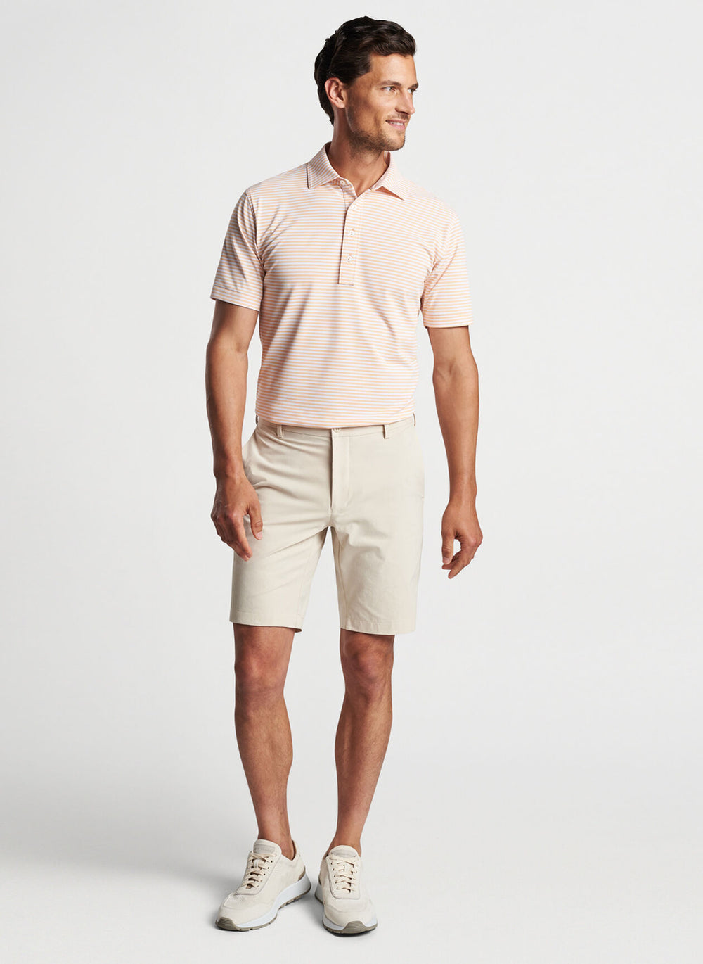 Peter Millar Surge Performance Short In British Cream