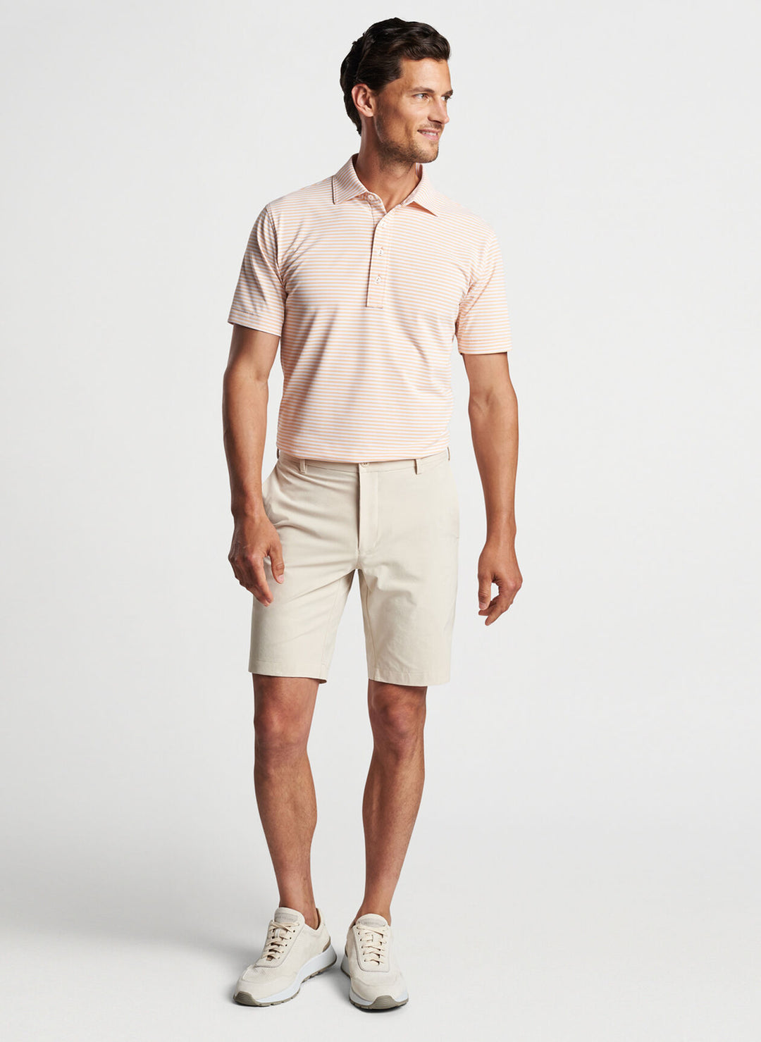 Peter Millar Surge Performance Short In British Cream