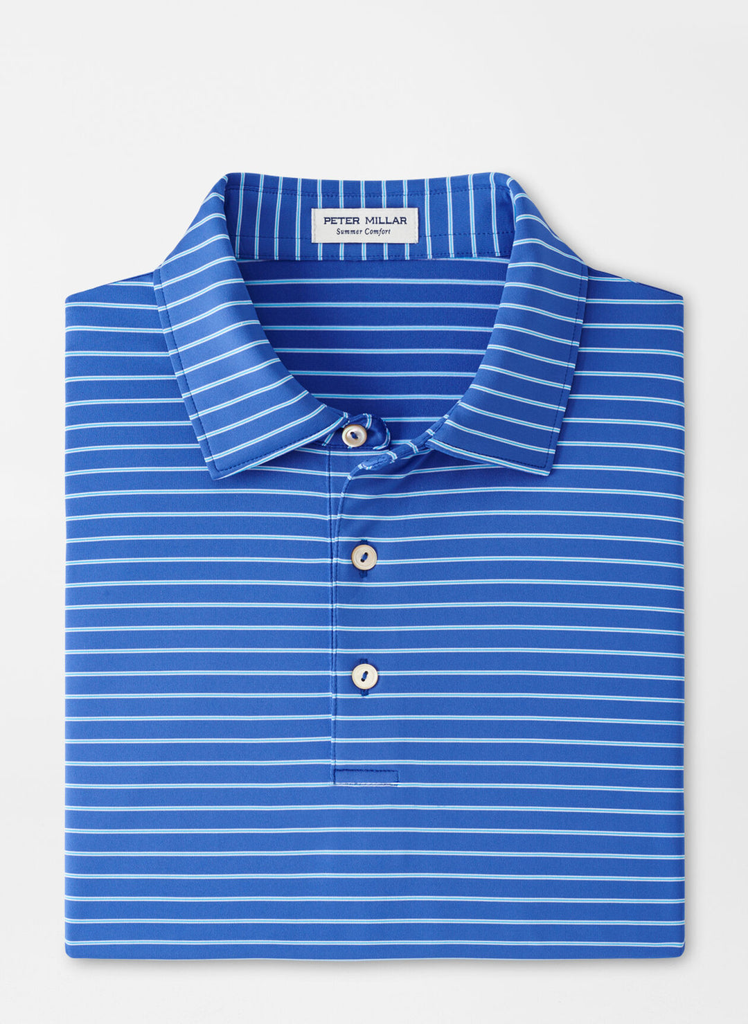 Peter Millar Drum Performance Jersey Polo In Sapphire – The Oxford Shop