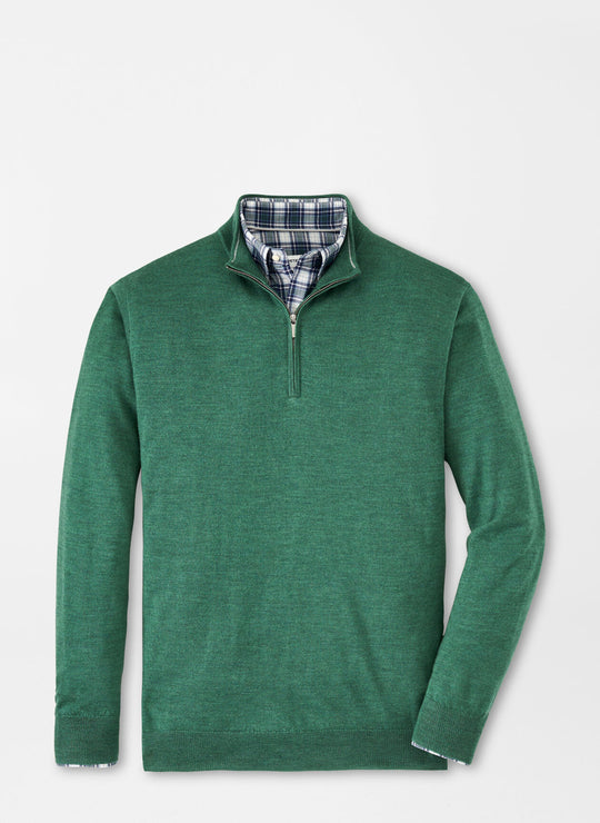 Peter Millar Autumn Crest Quarter-Zip In Safari