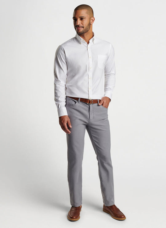 Peter Millar Coastline Five-Pocket Pant In Gale Grey