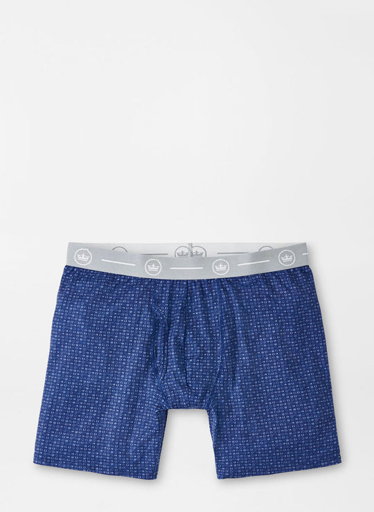 Peter Millar Take A Chance Performance Boxer Brief In Sport Navy