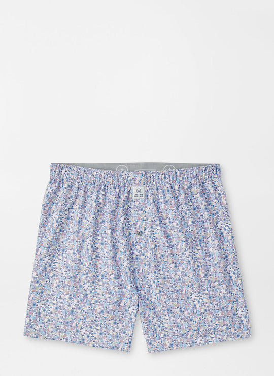 Peter Millar Groovy Performance Boxer Short In White