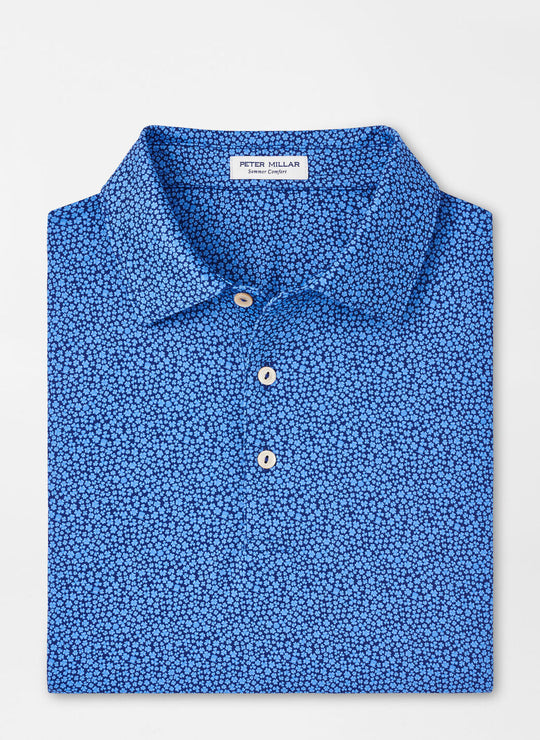 Peter Millar Luck Of The Irish Performance Jersey Polo In Sport Navy