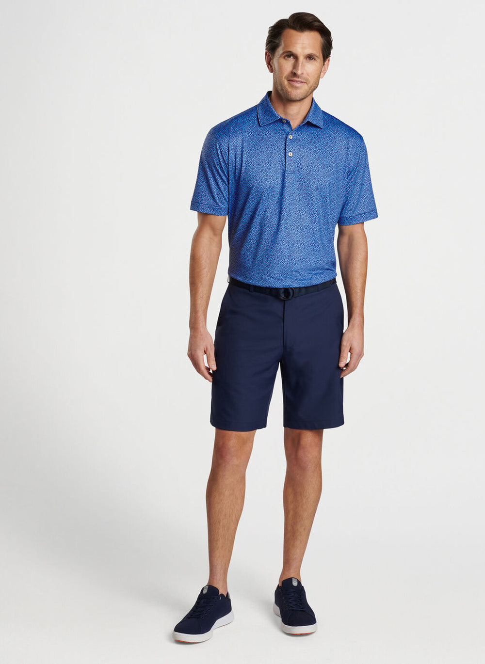 Peter Millar Luck Of The Irish Performance Jersey Polo In Sport Navy