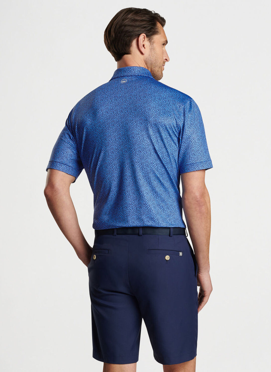 Peter Millar Luck Of The Irish Performance Jersey Polo In Sport Navy