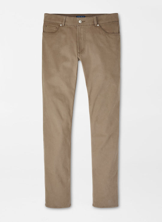 Peter Millar Delvin Twill Five-Pocket Pant in Rye