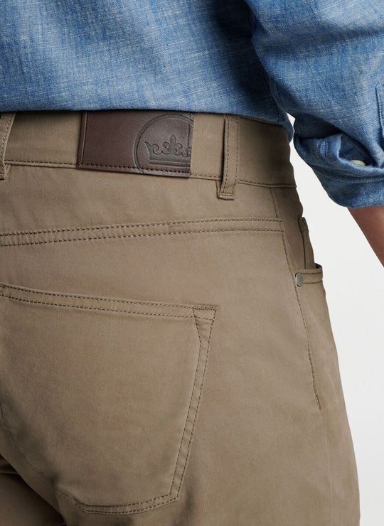 Peter Millar Delvin Twill Five-Pocket Pant in Rye