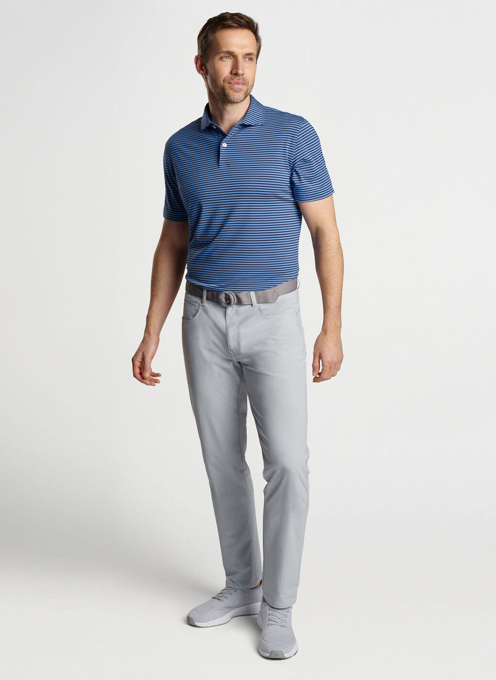 Peter Millar Sawyer Performance Jersey Polo In Navy