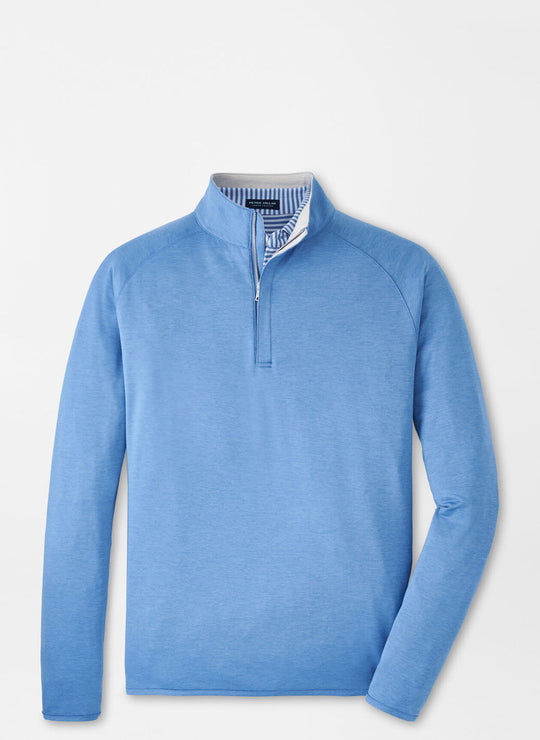 Peter Millar Stealth Performance Quarter-Zip In Brook Blue